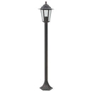 vidaXL 6 db bronzszínű alumínium kerti állólámpa, E27, 110 cm