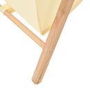 vidaXL szennyeskosár cédrusfából és bézs szövetből 42 x 41 x 64 cm