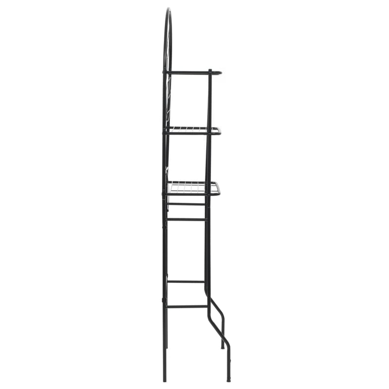 vidaXL fekete WC feletti tárolóállvány 60 x 33 x 174 cm