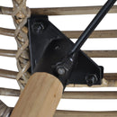 vidaXL 4 db barna természetes rattan étkezőszék