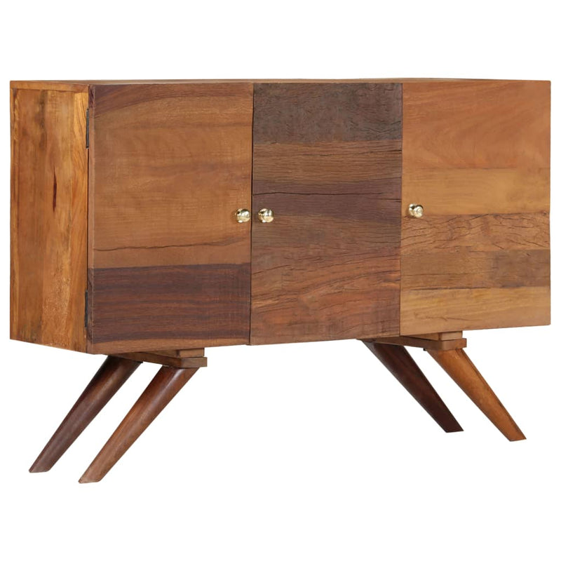 vidaXL barna tömör újrahasznosított fa tálalószekrény 110 x 30 x 75 cm