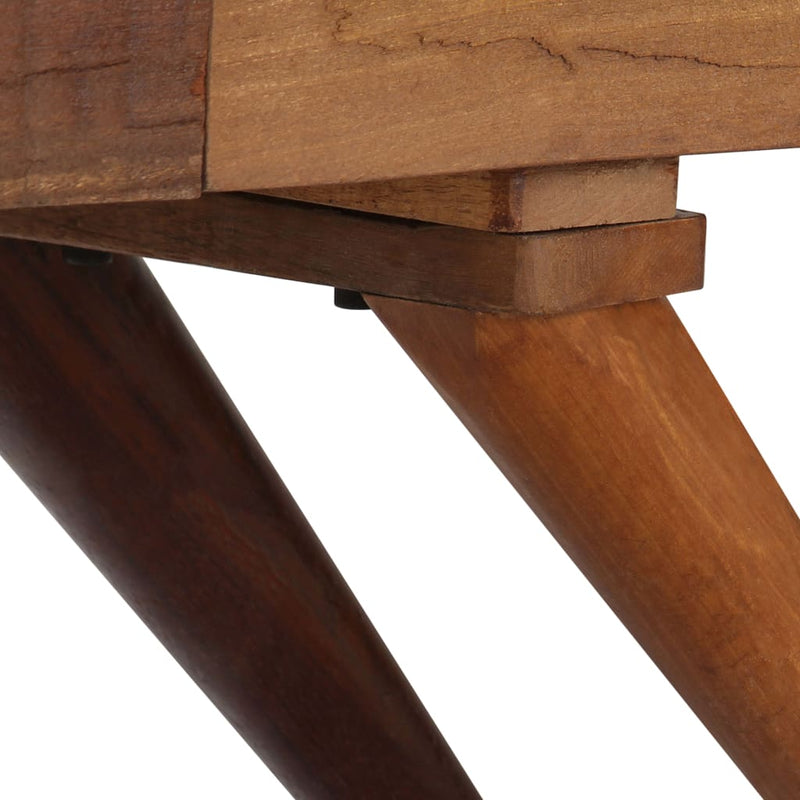 vidaXL barna tömör újrahasznosított fa tálalószekrény 110 x 30 x 75 cm