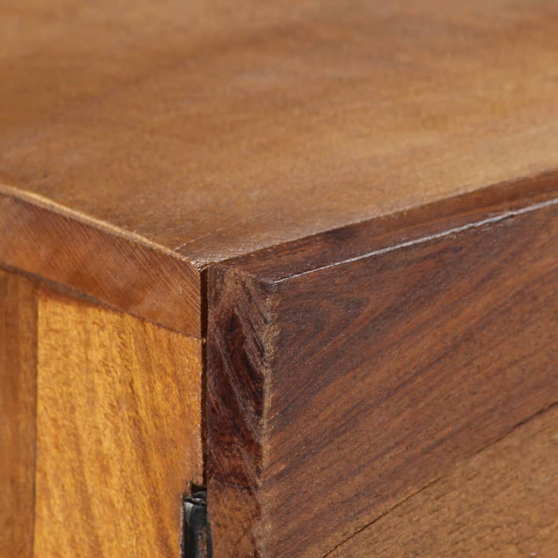 vidaXL barna tömör újrahasznosított fa tálalószekrény 110 x 30 x 75 cm