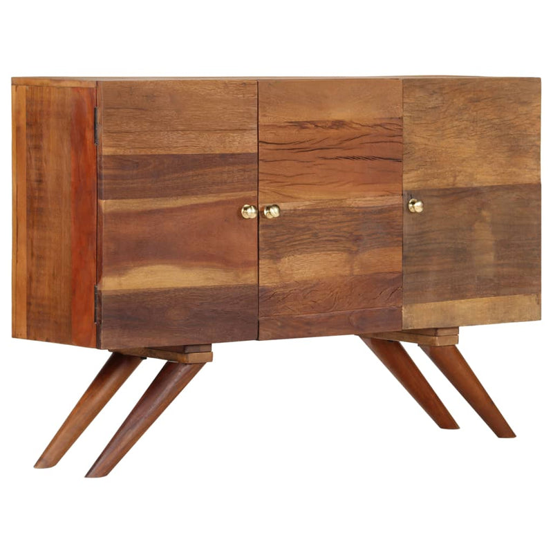 vidaXL barna tömör újrahasznosított fa tálalószekrény 110 x 30 x 75 cm