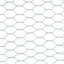 vidaXL zöld PVC-bevonatú acél csirkeháló drótkerítés 25 x 1,5 m