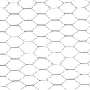 vidaXL zöld PVC-bevonatú acél csirkeháló drótkerítés 25 x 1,2 m