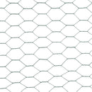 vidaXL zöld PVC-bevonatú acél csirkeháló drótkerítés 25 x 1,5 m