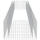 vidaXL horganyzott acél gabion magaságyás 450 x 90 x 50 cm