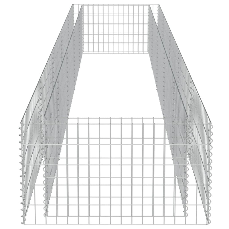 vidaXL horganyzott acél gabion magaságyás 450 x 90 x 50 cm