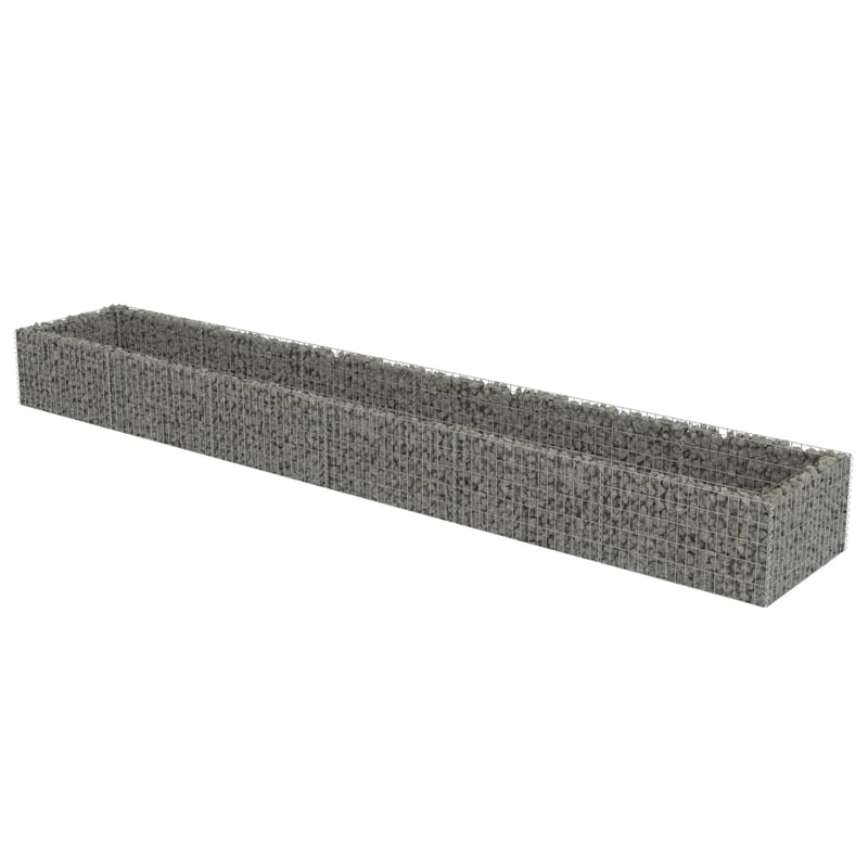 vidaXL horganyzott acél gabion magaságyás 540 x 90 x 50 cm