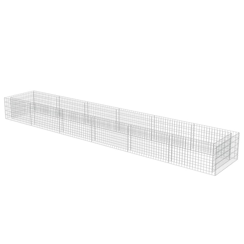 vidaXL horganyzott acél gabion magaságyás 540 x 90 x 50 cm