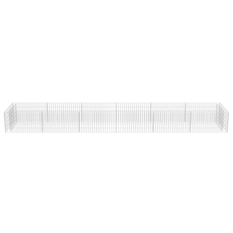 vidaXL horganyzott acél gabion magaságyás 540 x 90 x 50 cm