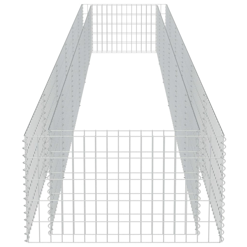 vidaXL horganyzott acél gabion magaságyás 540 x 90 x 50 cm