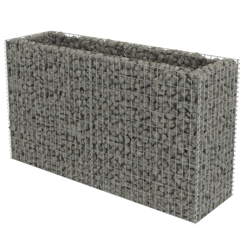 vidaXL horganyzott acél gabion magaságyás 180 x 50 x 100 cm