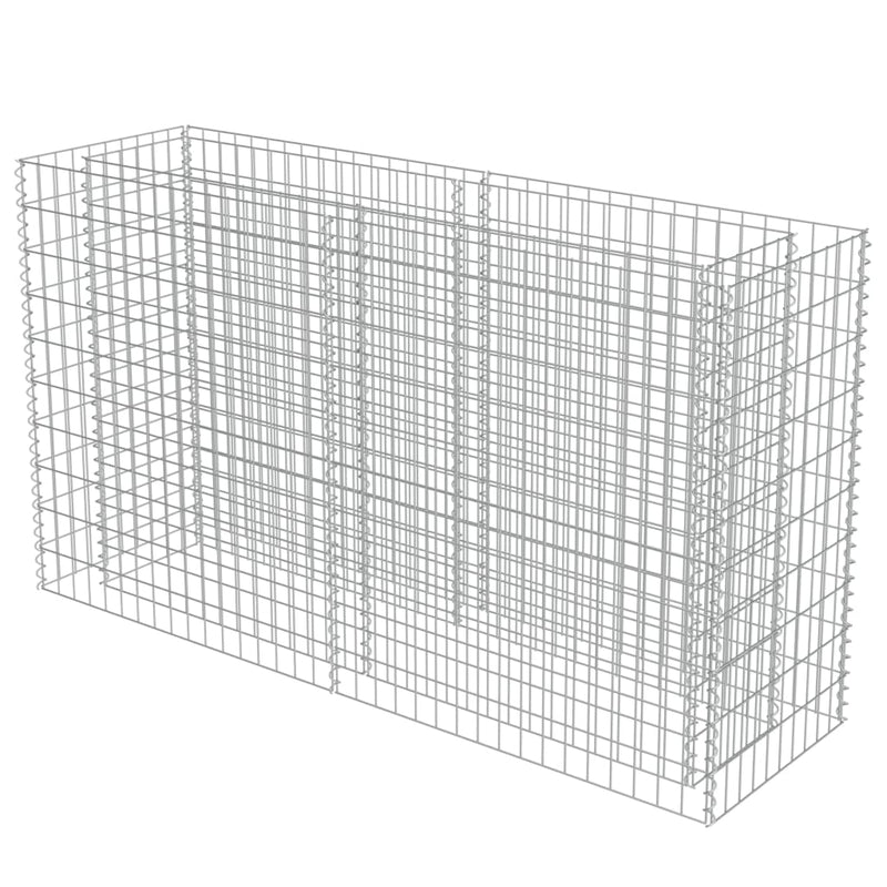 vidaXL horganyzott acél gabion magaságyás 180 x 50 x 100 cm