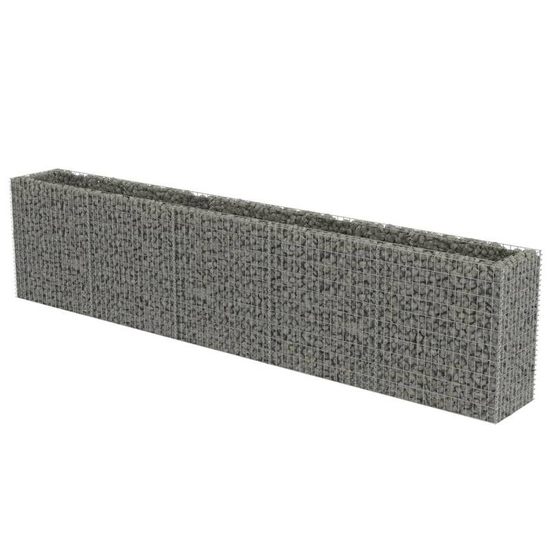 vidaXL horganyzott acél gabion magaságyás 450 x 50 x 100 cm
