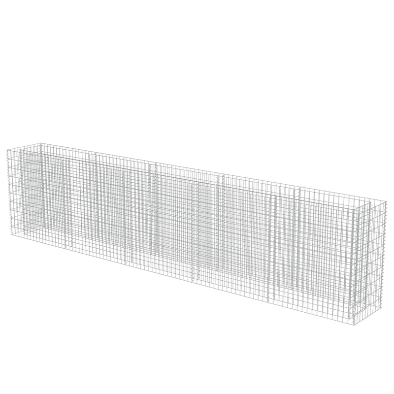 vidaXL horganyzott acél gabion magaságyás 450 x 50 x 100 cm