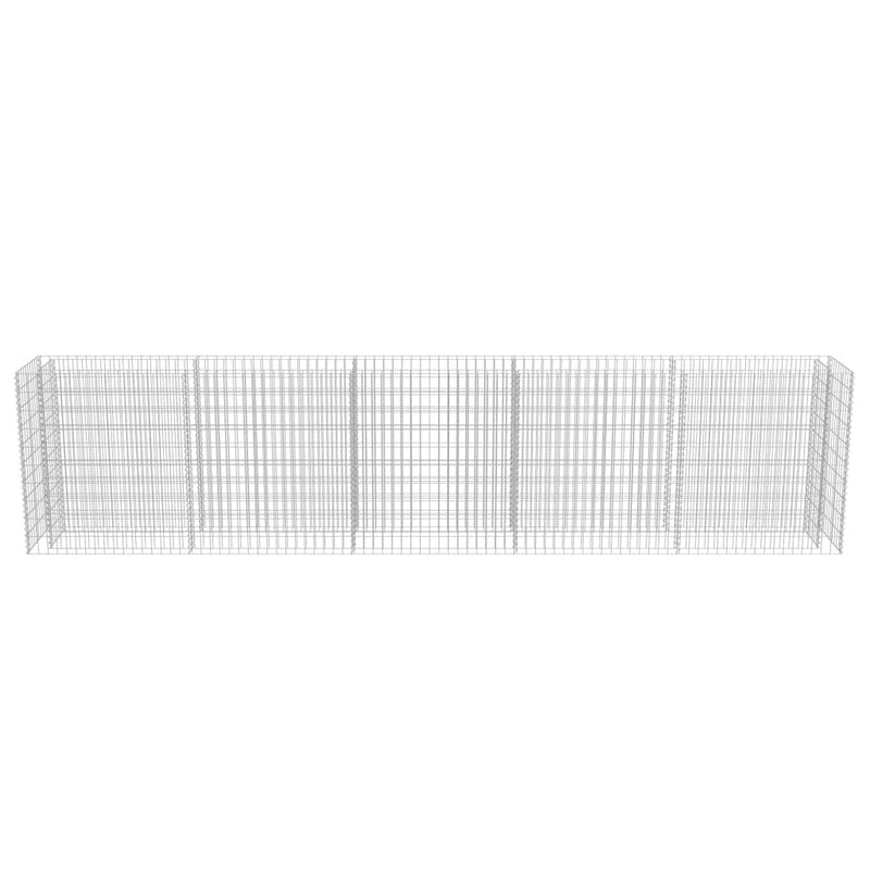 vidaXL horganyzott acél gabion magaságyás 450 x 50 x 100 cm