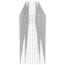 vidaXL horganyzott acél gabion magaságyás 450 x 50 x 100 cm