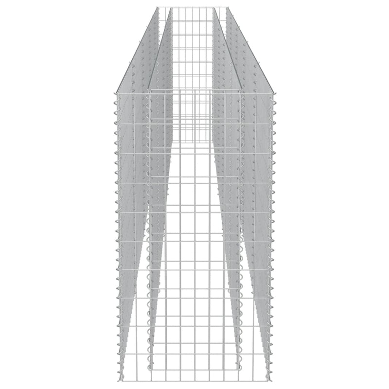 vidaXL horganyzott acél gabion magaságyás 450 x 50 x 100 cm