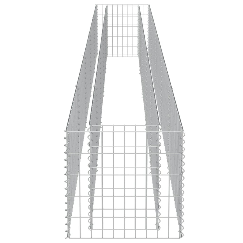 vidaXL horganyzott acél gabion magaságyás 450 x 50 x 50 cm