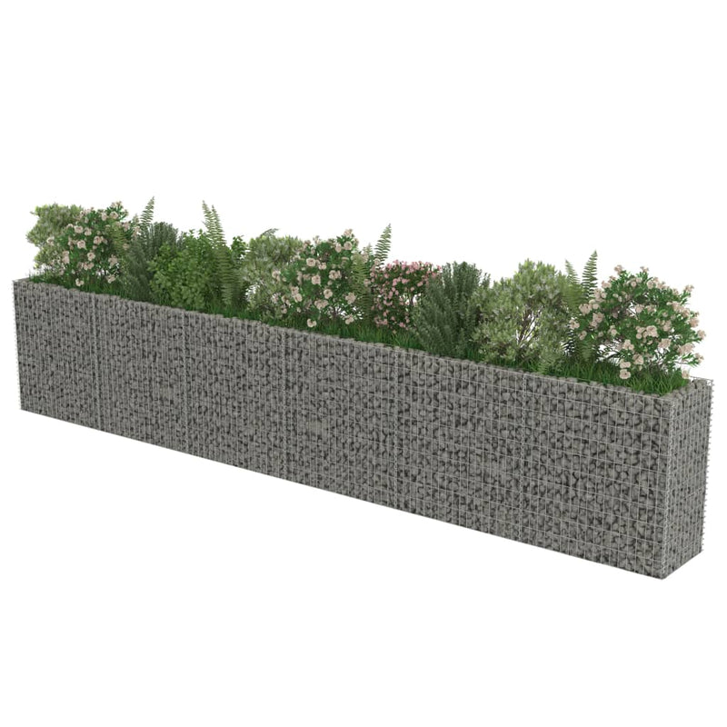 vidaXL horganyzott acél gabion magaságyás 540 x 50 x 100 cm