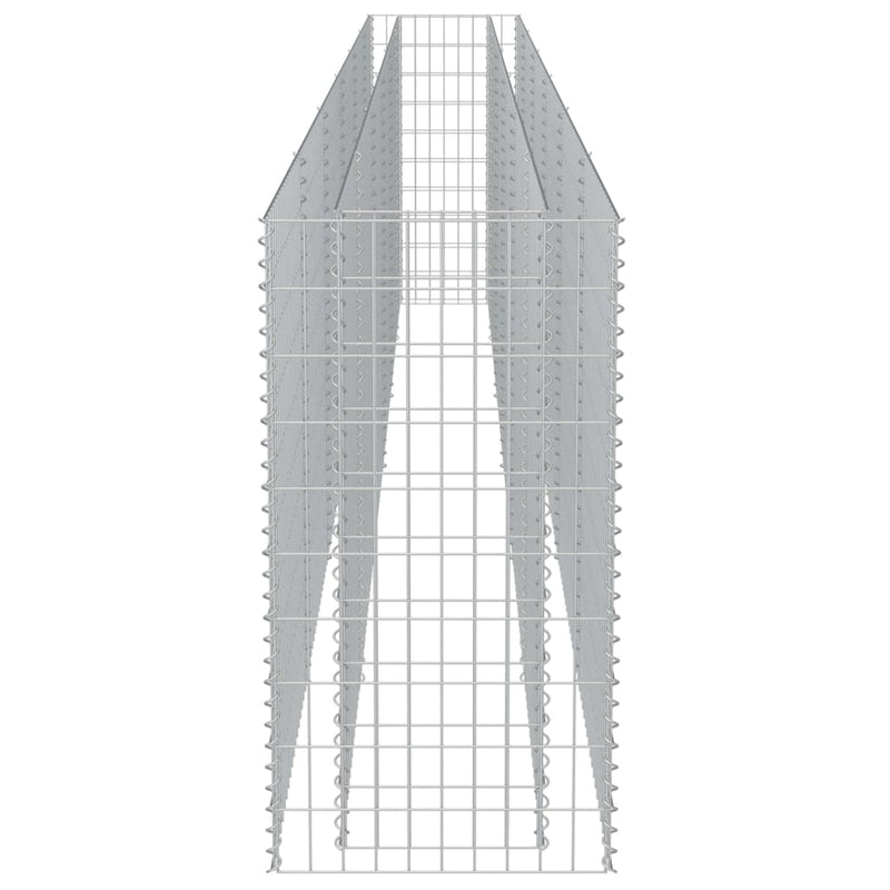 vidaXL horganyzott acél gabion magaságyás 540 x 50 x 100 cm