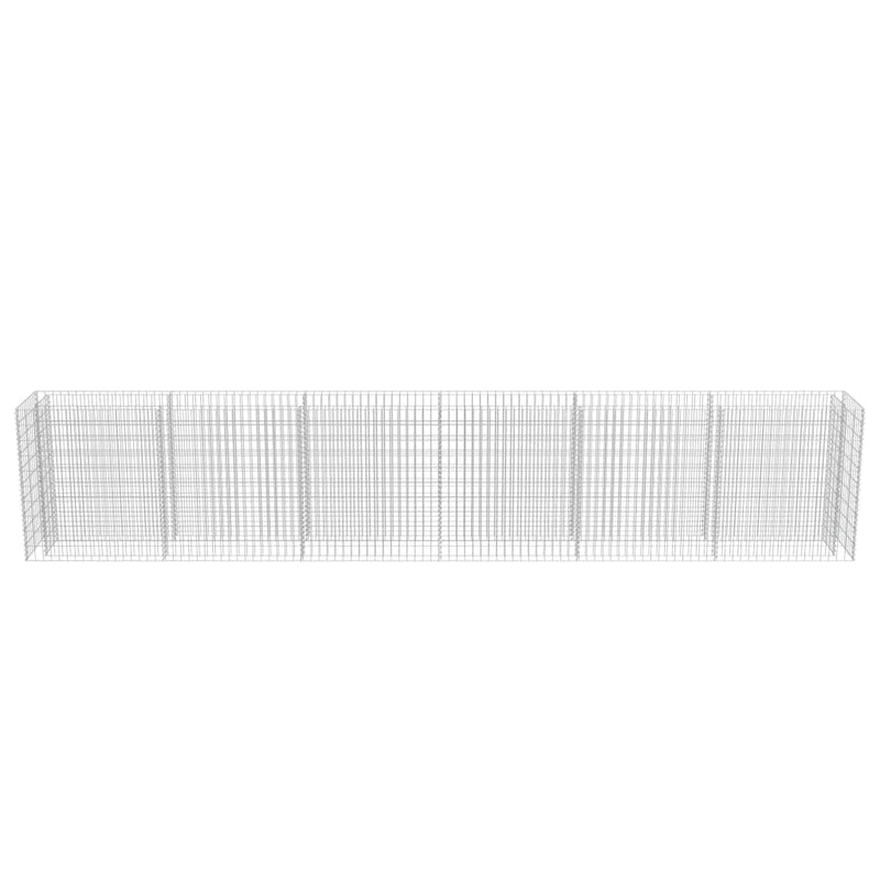 vidaXL horganyzott acél gabion magaságyás 540 x 50 x 100 cm
