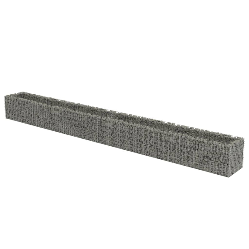 vidaXL horganyzott acél gabion magaságyás 540 x 50 x 50 cm