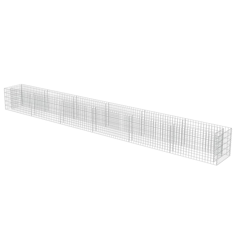 vidaXL horganyzott acél gabion magaságyás 540 x 50 x 50 cm