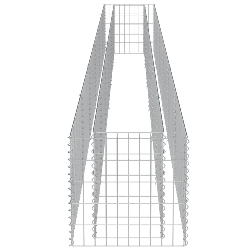 vidaXL horganyzott acél gabion magaságyás 540 x 50 x 50 cm