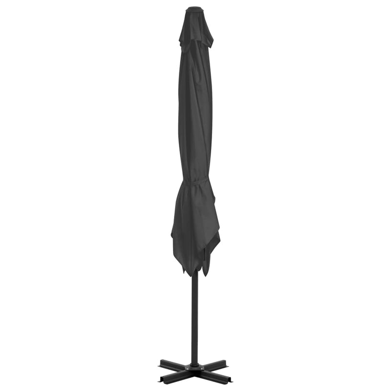vidaXL antracit konzolos kerti napernyő alumíniumrúddal 250 x 250 cm