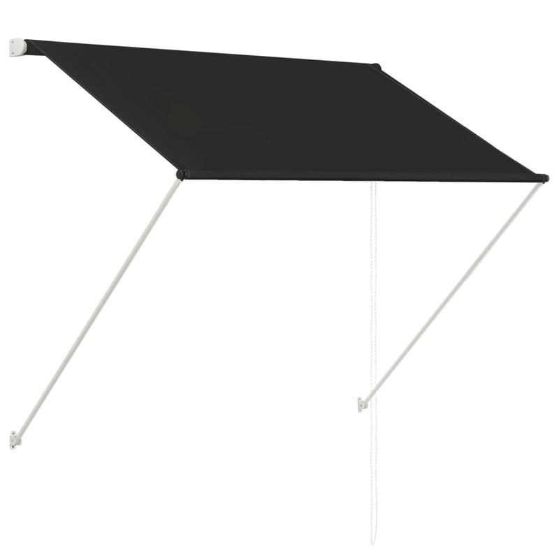 vidaXL feltekerhető antracitszürke napellenző 150 x 150 cm