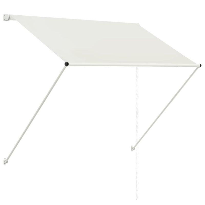 vidaXL feltekerhető krémszínű napellenző 150 x 150 cm