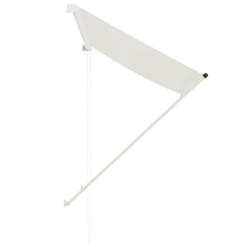 vidaXL feltekerhető krémszínű napellenző 150 x 150 cm
