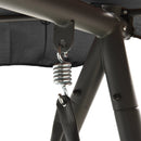 vidaXL átalakítható antracit acél hintaágy tetőponyvával 198x120x205cm