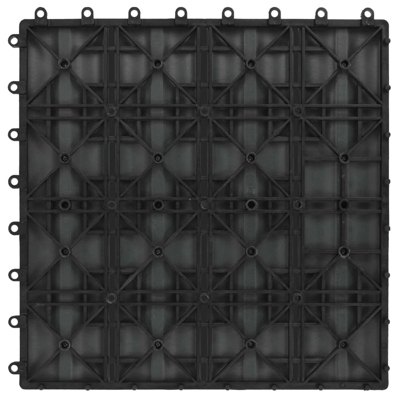 vidaXL 11 db (1 m2) világosbarna dombornyomott WPC szürke 30x30 cm