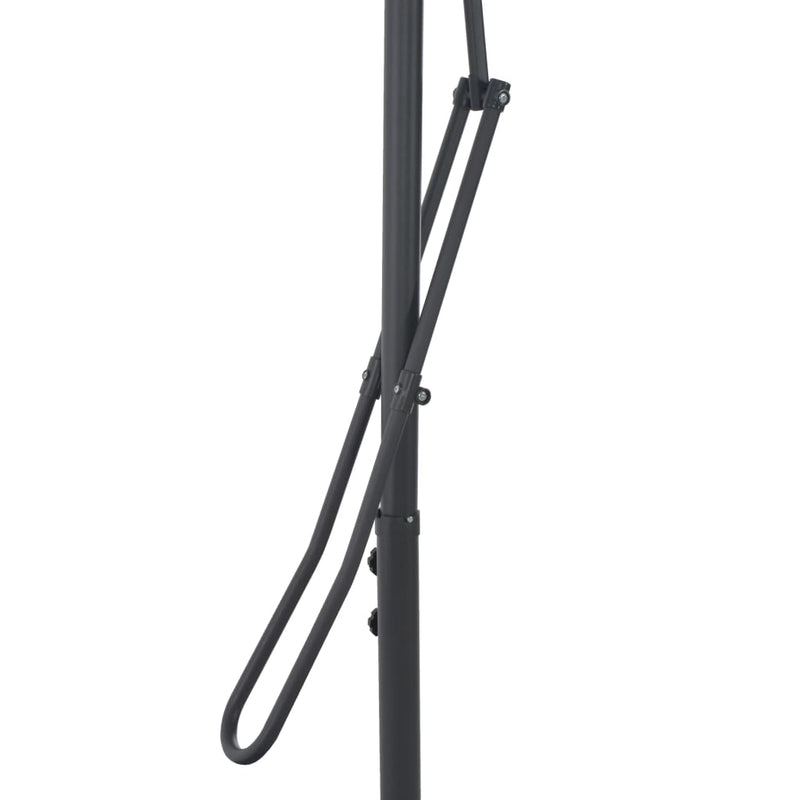 vidaXL zöld kültéri napernyő acélrúddal 250 x 250 cm