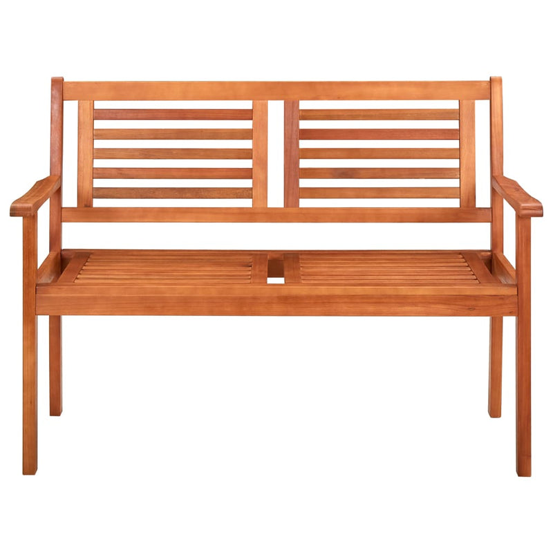 vidaXL kétszemélyes tömör eukaliptuszfa kerti pad 120 cm
