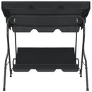 vidaXL antracitszürke kerti hintaágy 170 x 110 x 153 cm