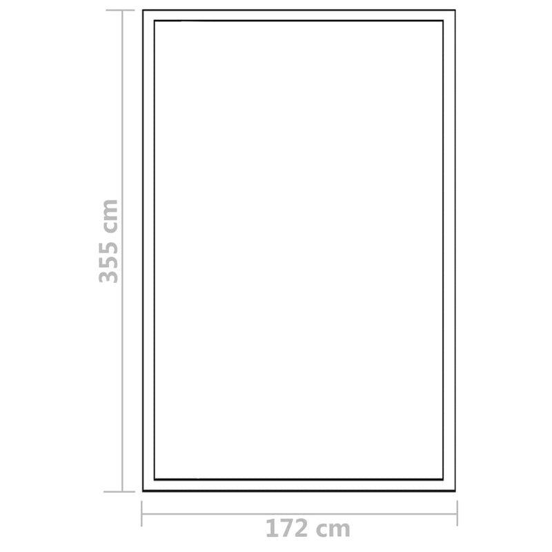 vidaXL alumínium melegház 362 x 190 x 195 cm 13,41 m³