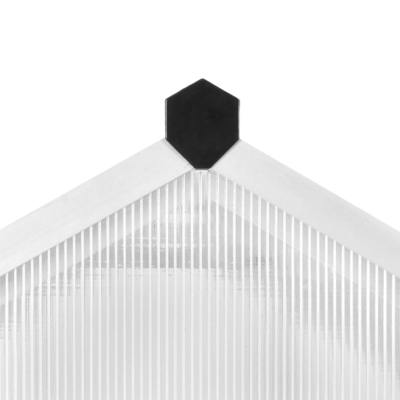 vidaXL alumínium melegház 362 x 190 x 195 cm 13,41 m³