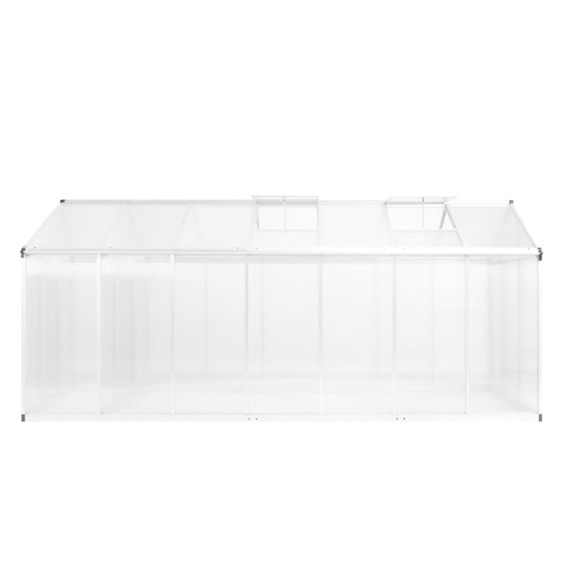 vidaXL alumínium melegház 421 x 190 x 195 cm 15,6 m³