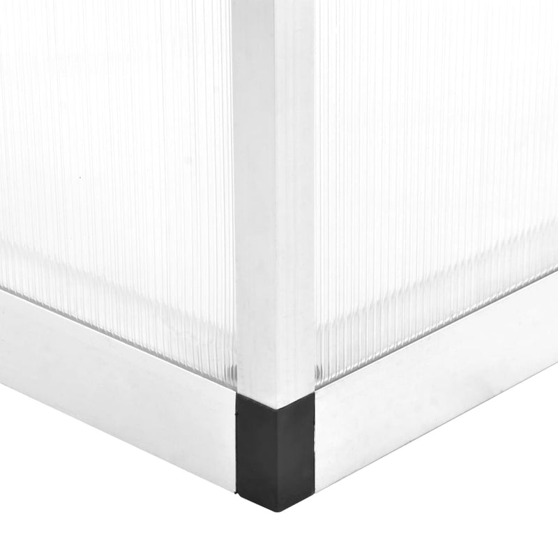 vidaXL alumínium melegház 421 x 190 x 195 cm 15,6 m³