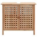 vidaXL tömör diófa mosdószekrény 66 x 29 x 61 cm