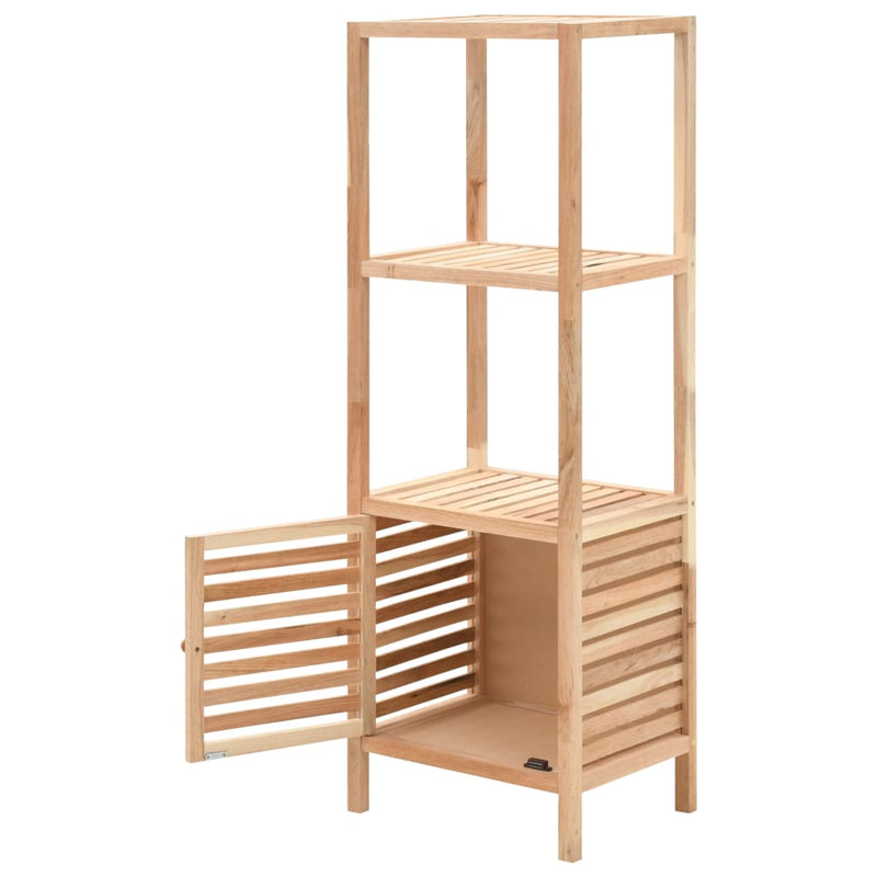 vidaXL tömör diófa fürdőszobai tárolószekrény 39,5 x 35,5 x 123 cm