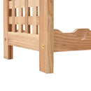 vidaXL tömör diófa bortartó állvány 25 palackhoz 63 x 25 x 73 cm