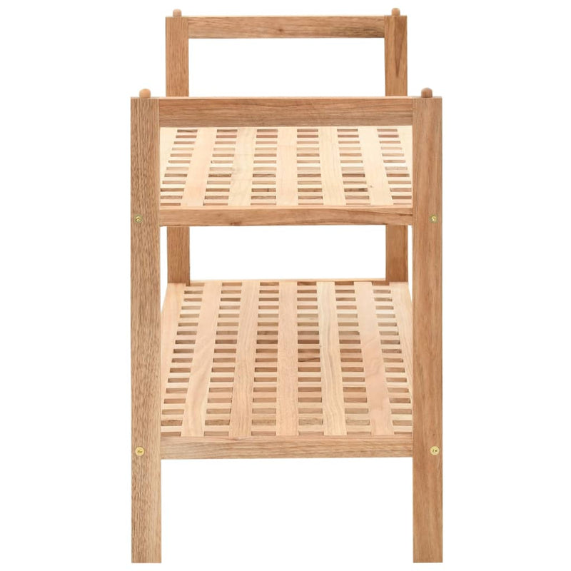 vidaXL tömör diófa cipőtartó 69 x 26 x 40 cm