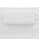 vidaXL fekete polyrattan napozóágy párnával