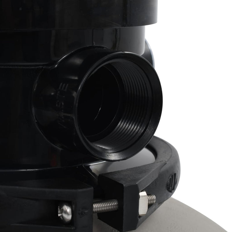 vidaXL szürke medence-homokszűrő 4-állású szeleppel 350 mm